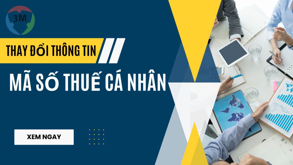 Thay đổi thông tin mã số thuế cá nhân